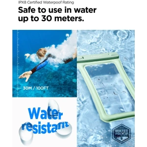Hurtownia GSM - Wasserdichtes Etui Spigen A610 Universelles Wasserdichtes Schwimmgehäuse Mint - SPN2874 - {ean13} - Hurt