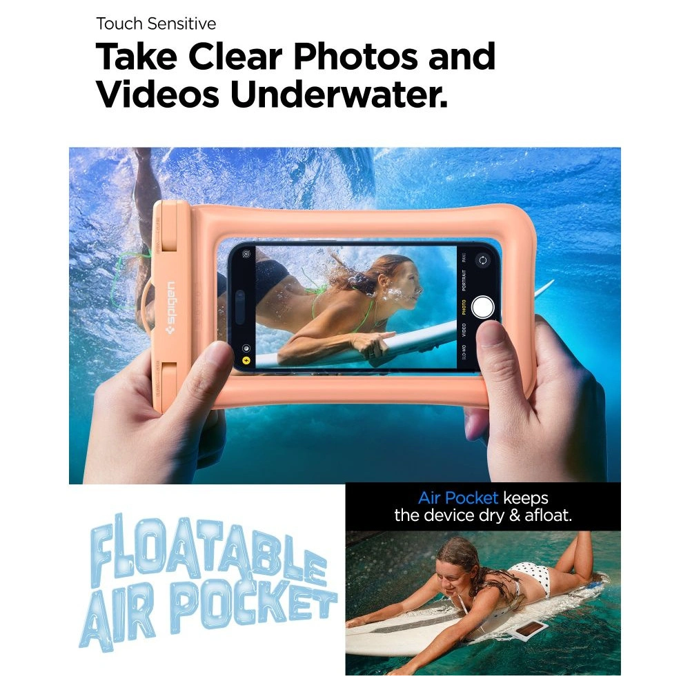 Hurtownia GSM - Etui impermeabil Spigen A610 Universal Waterproof Float Case Apricot - SPN2875 - {ean13} - Hurt