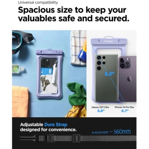 Etui wodoszczelne Spigen A610 Universal Waterproof Float Case Aqua Blue