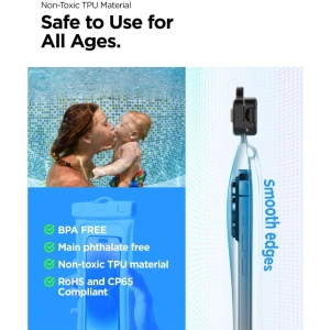 Hurtownia GSM - Vízálló tok Spigen A610 Univerzális Vízálló Lebegő Tok Aqua Kék - SPN2876 - {ean13} - Hurt