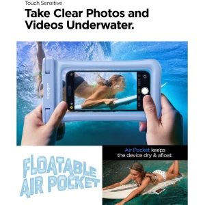 Wholesale Spigen A610 Universal Waterproof Float Case Aqua Blue - SPN2876 - {ean13} - Hurt