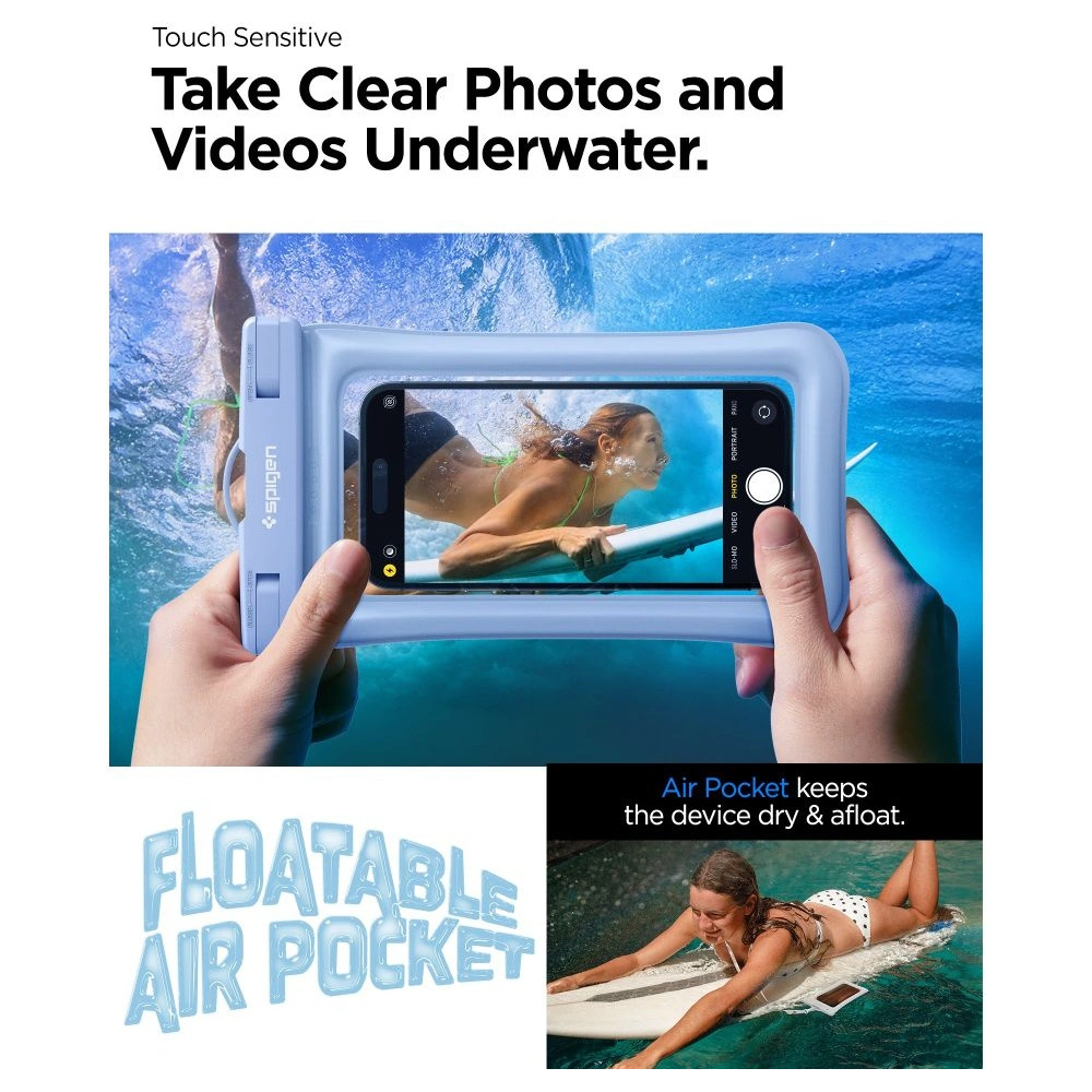 Hurtownia GSM - Etui vodotěsné Spigen A610 Univerzální vodotěsný plovoucí obal Aqua Blue - SPN2876 - {ean13} - Hurt