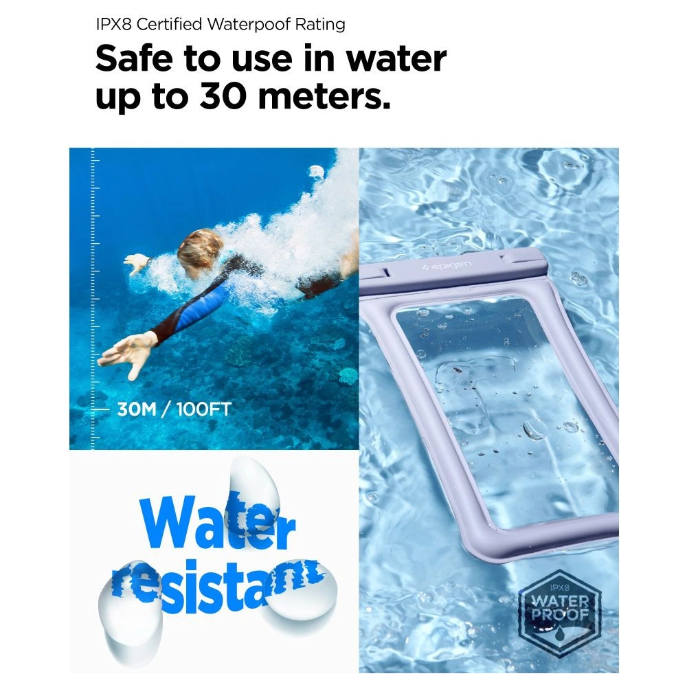 Hurtownia GSM - Etui vodotěsné Spigen A610 Univerzální vodotěsný plovoucí obal Aqua Blue - SPN2876 - {ean13} - Hurt