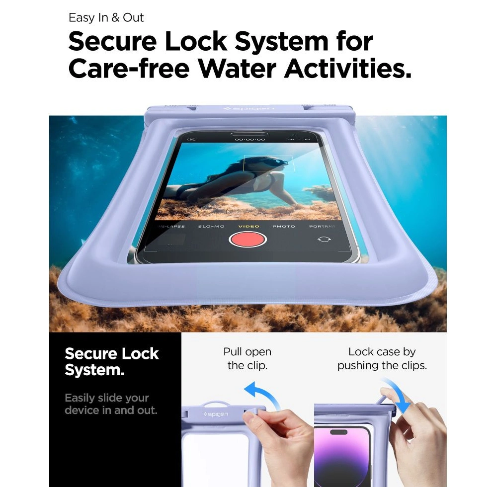 Hurtownia GSM - Etui vodotěsné Spigen A610 Univerzální vodotěsný plovoucí obal Aqua Blue - SPN2876 - {ean13} - Hurt