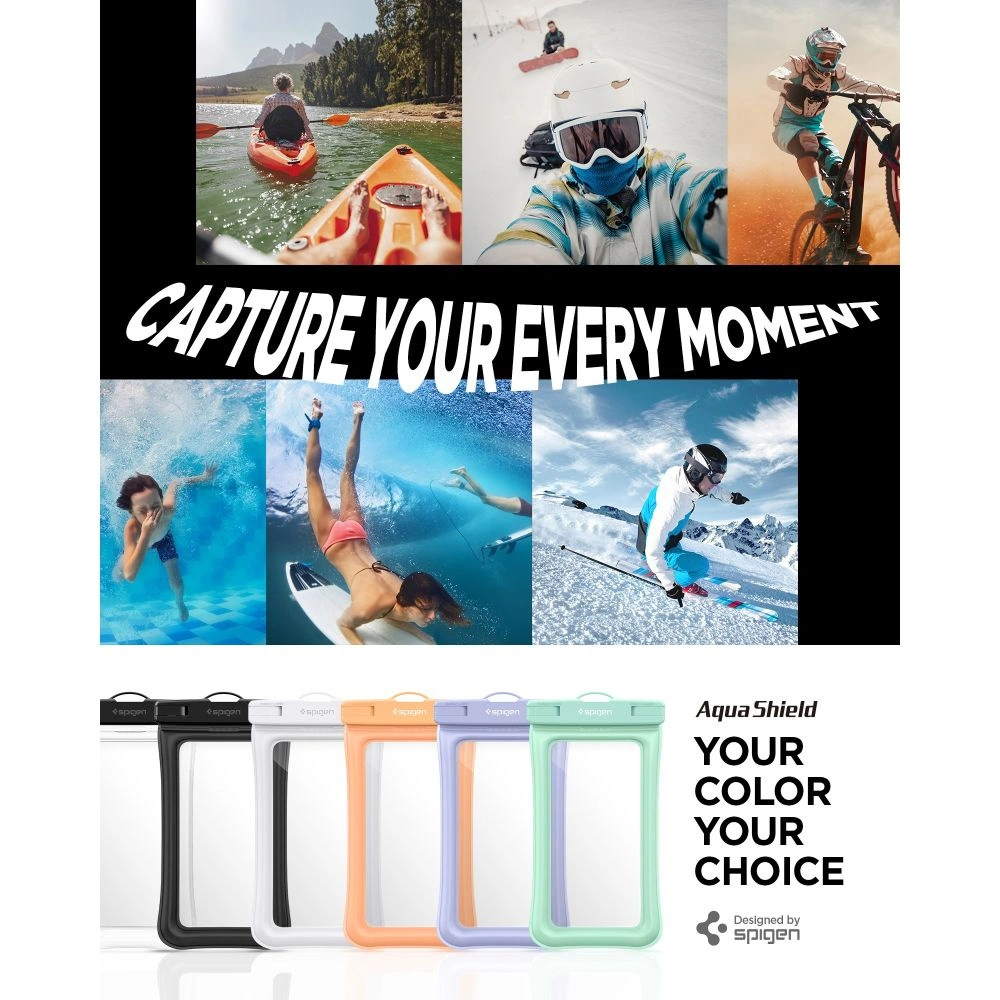 Hurtownia GSM - Etui vodotěsné Spigen A610 Univerzální vodotěsný plovoucí obal Aqua Blue - SPN2876 - {ean13} - Hurt