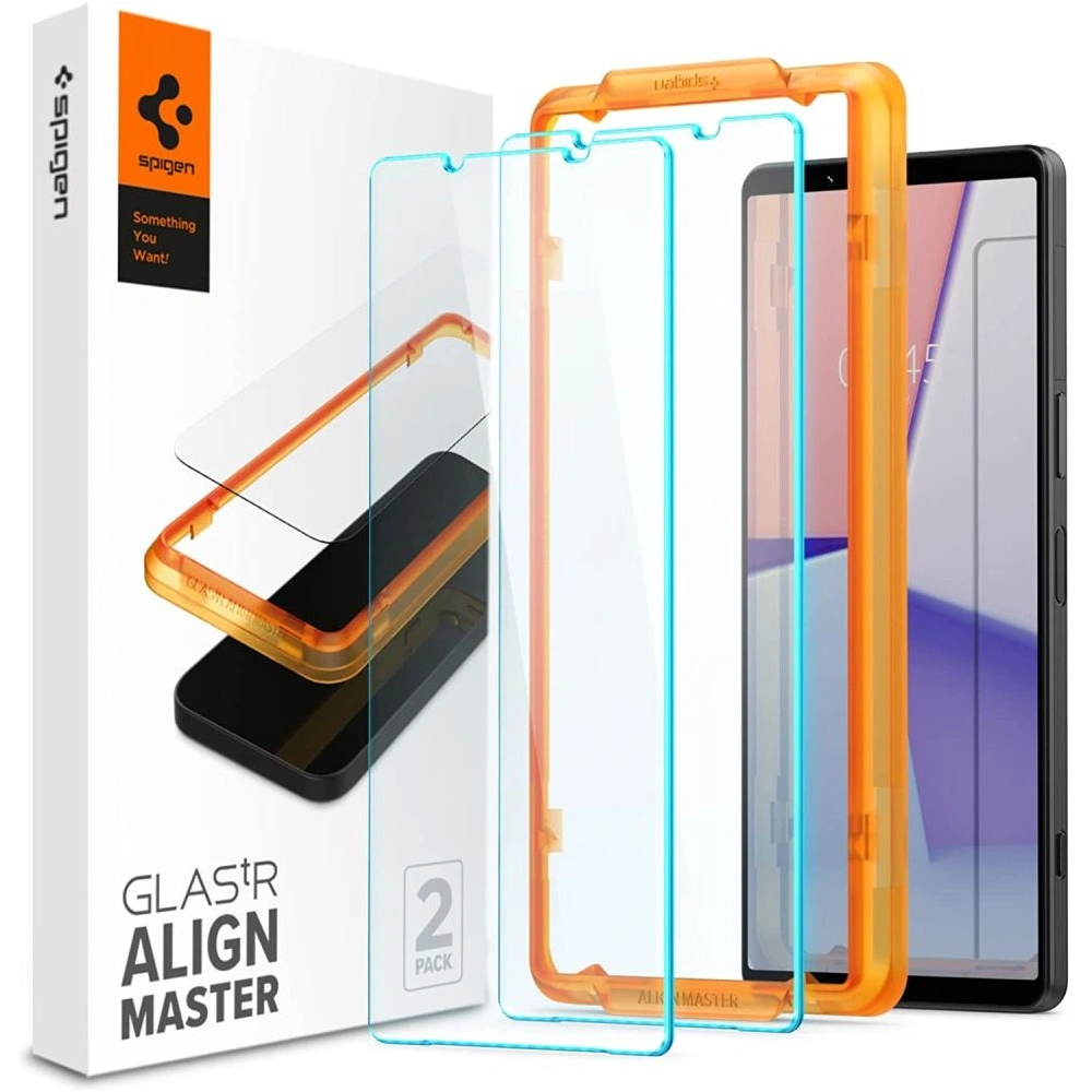 Wholesale Spigen GLAS.tR Slim AlignMaster Sony Xperia 1 V Clear [2 PACK] - SPN2877 - {ean13} - Hurt
