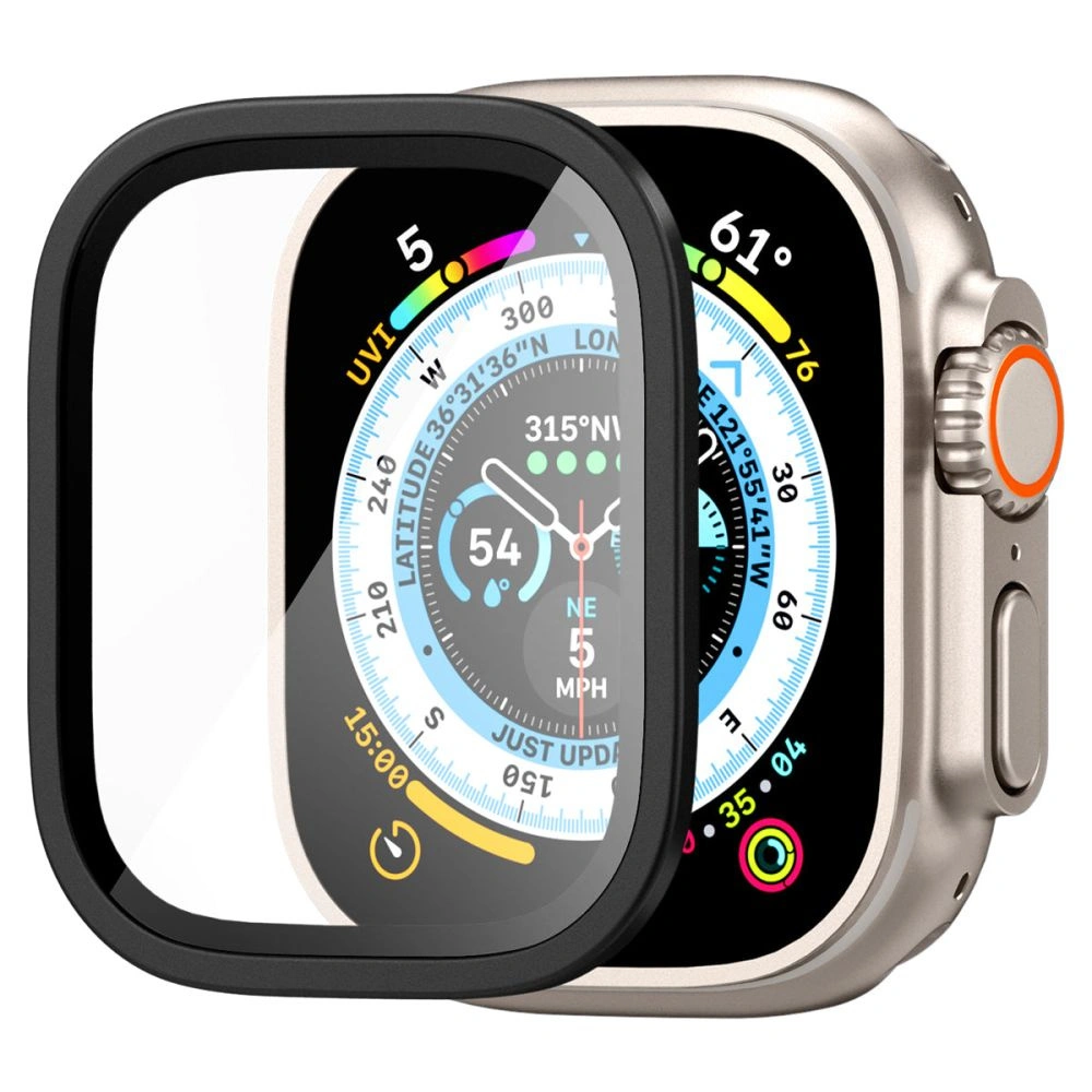 Hurtownia GSM - Edzett üveg Spigen Glas.tr Slim Pro Apple Watch Ultra 49mm Fekete - SPN2878 - {ean13} - Hurt