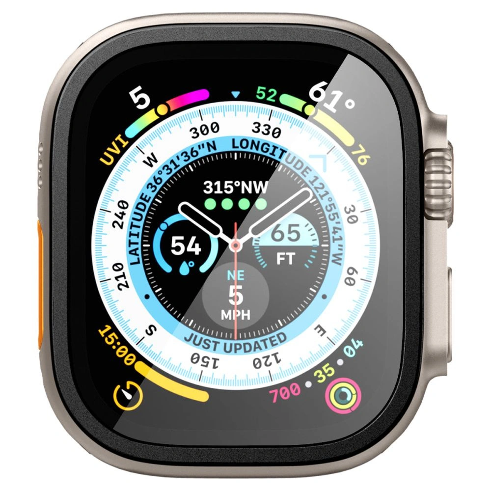 Hurtownia GSM - Tvrzené sklo Spigen Glas.tr Slim Pro Apple Watch Ultra 49mm Černé - SPN2878 - {ean13} - Hurt