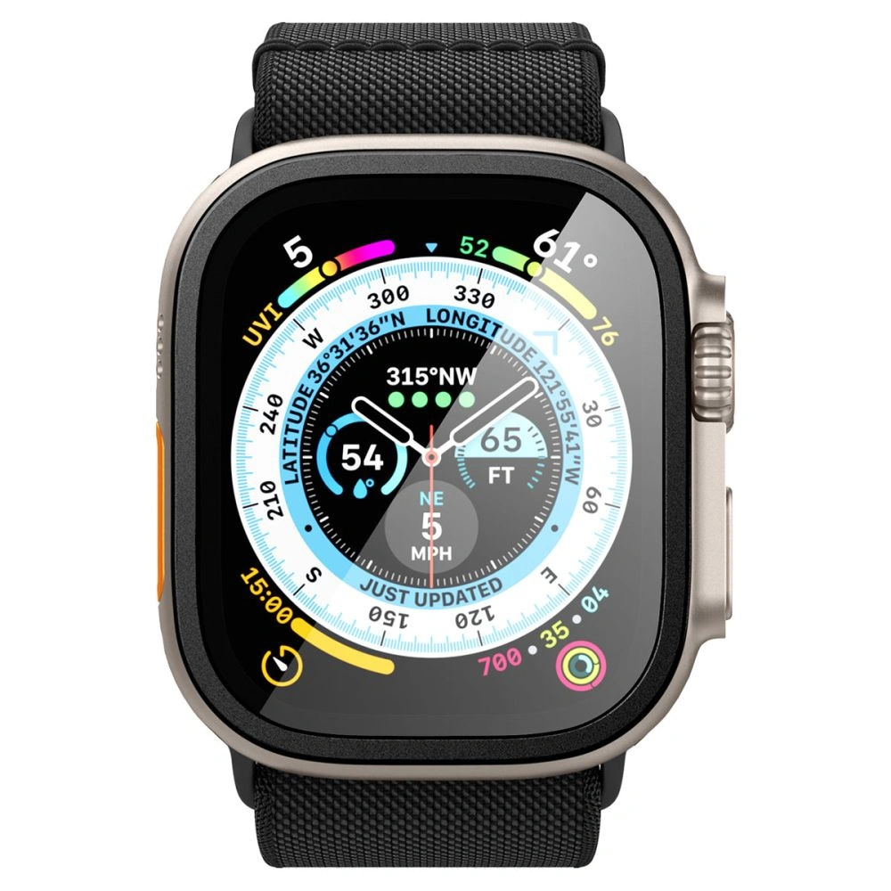Hurtownia GSM - Edzett üveg Spigen Glas.tr Slim Pro Apple Watch Ultra 49mm Fekete - SPN2878 - {ean13} - Hurt