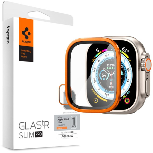 Spigen Distributor - 8809896745260 - SPN2879 - Spigen Glas.tr Slim Pro Apple Watch Ultra 49mm Orange - B2B homescreen