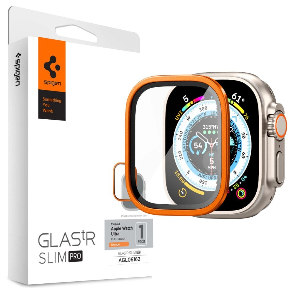 Hurtownia GSM - Gehärtetes Spigen Glas.tr Slim Pro Apple Watch Ultra 49mm Orange - SPN2879 - {ean13} - Hurt
