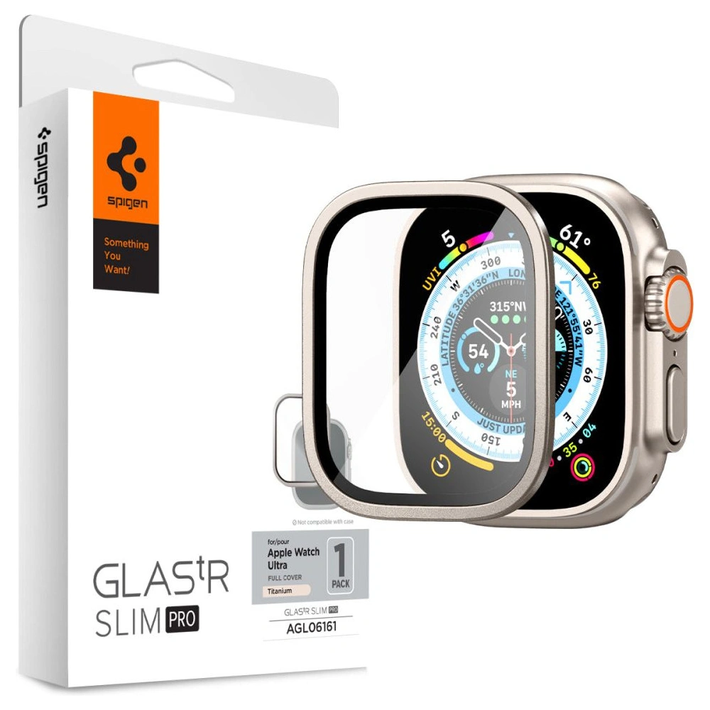 Hurtownia GSM - Szkło hartowane Spigen Glas.tr Slim Pro Apple Watch Ultra 49mm Titanium - SPN2880 - {ean13} - Hurt