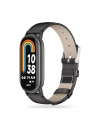 Pasek Tech-Protect Leatherfit Xiaomi Smart Band 8 / 8 NFC / 9 Černá