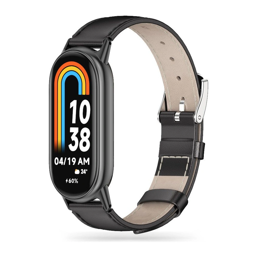 Hurtownia GSM - Pasek Tech-Protect Leatherfit Xiaomi Smart Band 8 / 8 NFC / 9 Schwarz - THP2011 - {ean13} - Hurt