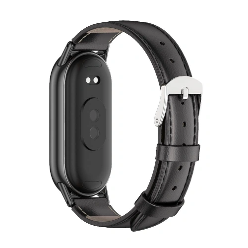 Pasek Tech-Protect Leatherfit Xiaomi Smart Band 8 / 8 NFC / 9 Black