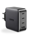 Încărcătorul de rețea UGREEN CD226 GaN 3x USB-C + USB-A PD 3.0 QC 4+ FCP SCP AFC 100W UE negru