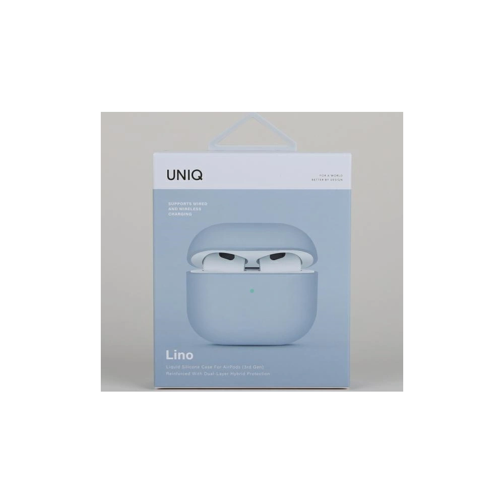 Hurtownia GSM - Etui UNIQ Lino Silicone Apple AirPods 3 albastru deschis/albastru arctic - UNIQ892 - {ean13} - Hurt