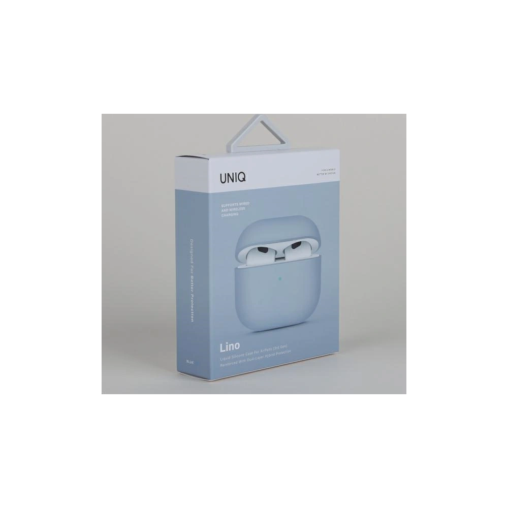 Hurtownia GSM - Etui UNIQ Lino Silicone Apple AirPods 3 modrý/arctic blue - UNIQ892 - {ean13} - Hurt