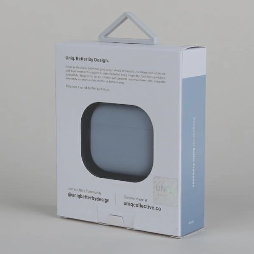 Etui UNIQ Lino Silicone Apple AirPods 3 błękitny/arctic blue