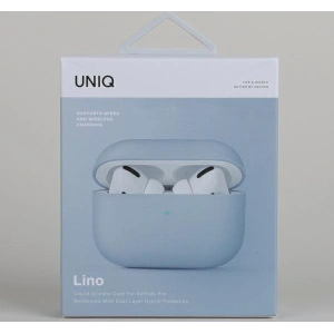Etui UNIQ Lino Silicone Apple AirPods Pro błękitny/arctic blue