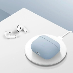 Etui UNIQ Lino Silicone Apple AirPods Pro błękitny/arctic blue