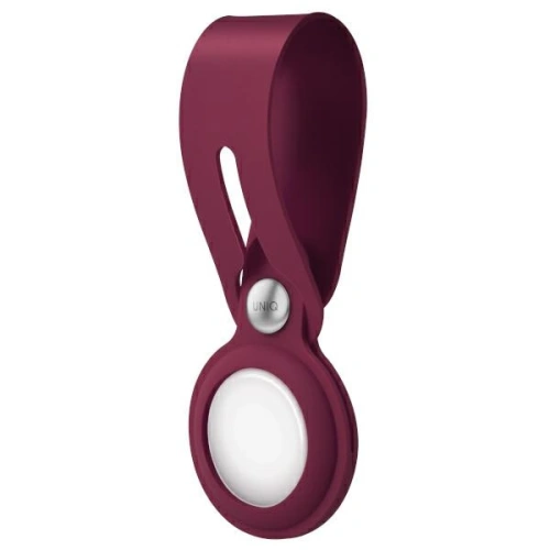Etui UNIQ Vencer Silicone Apple AirTag burgundowy/burgundy
