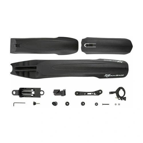 Błotniki rowerowe Rockbros DNB8001BK z lampką LED (czarne)