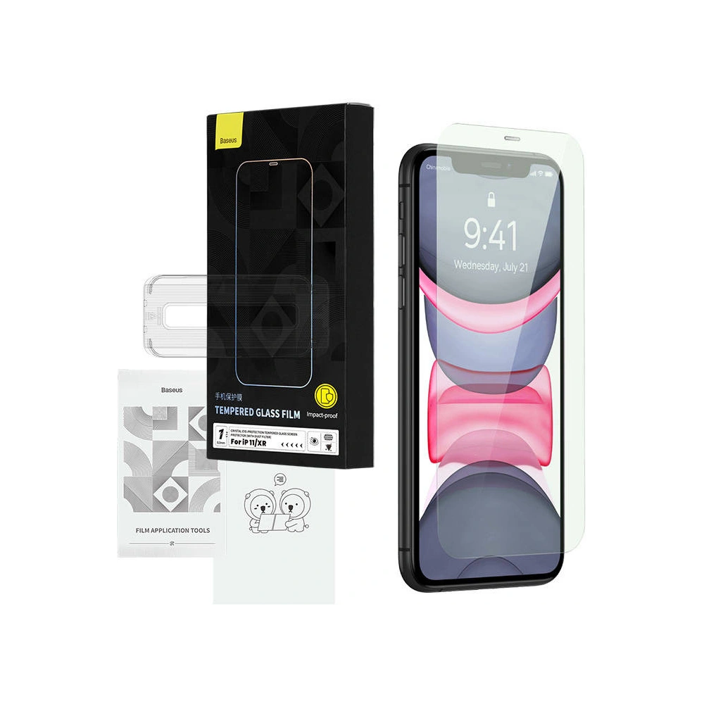 Hurtownia GSM - Edzett üveg Baseus Crystal Eye 0.3mm Apple IPhone 11/XR - BSU4204 - {ean13} - Hurt