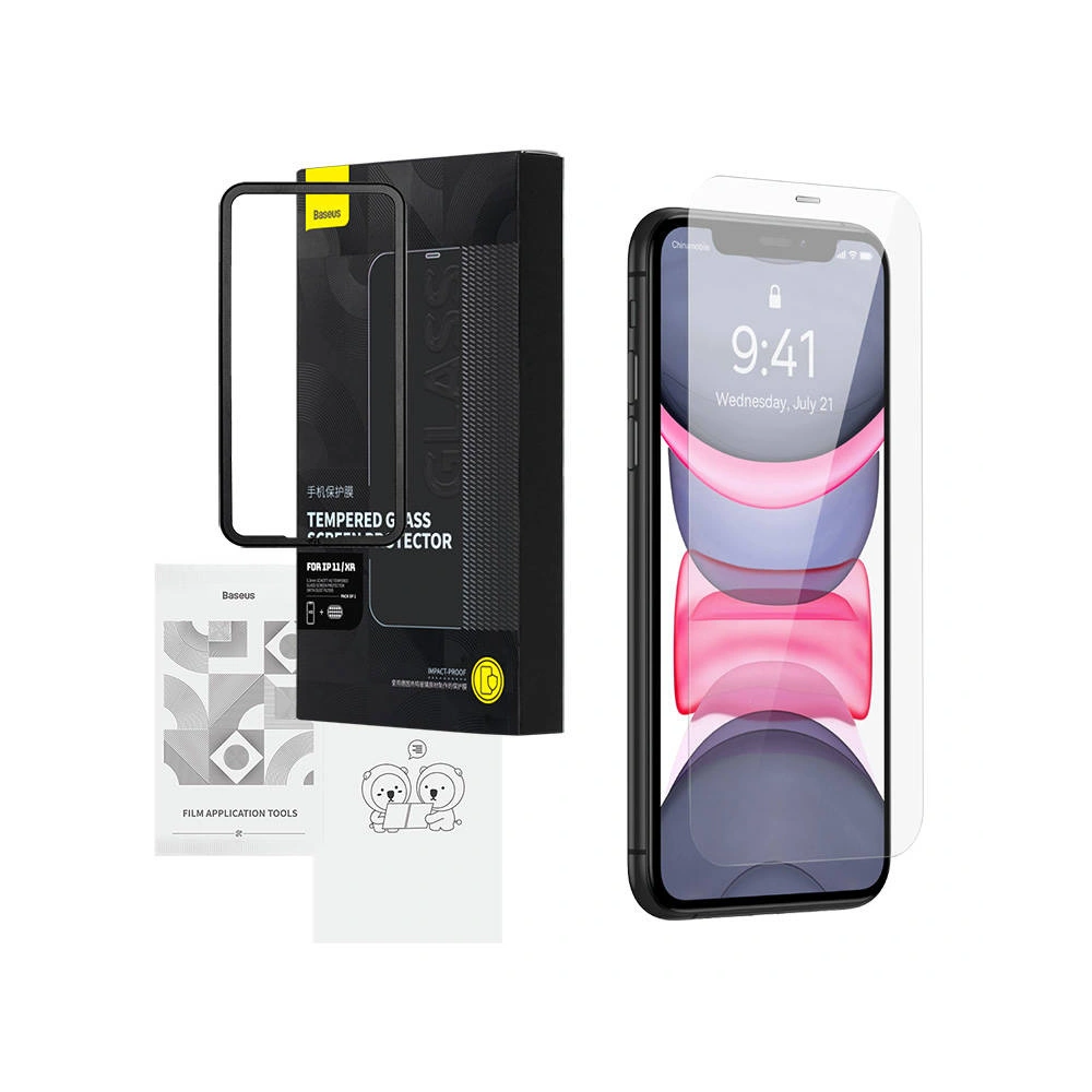 Hurtownia GSM - Sticlă securizată Baseus Schott HD 0.3mm Apple IPhone 11/XR - BSU4207 - {ean13} - Hurt