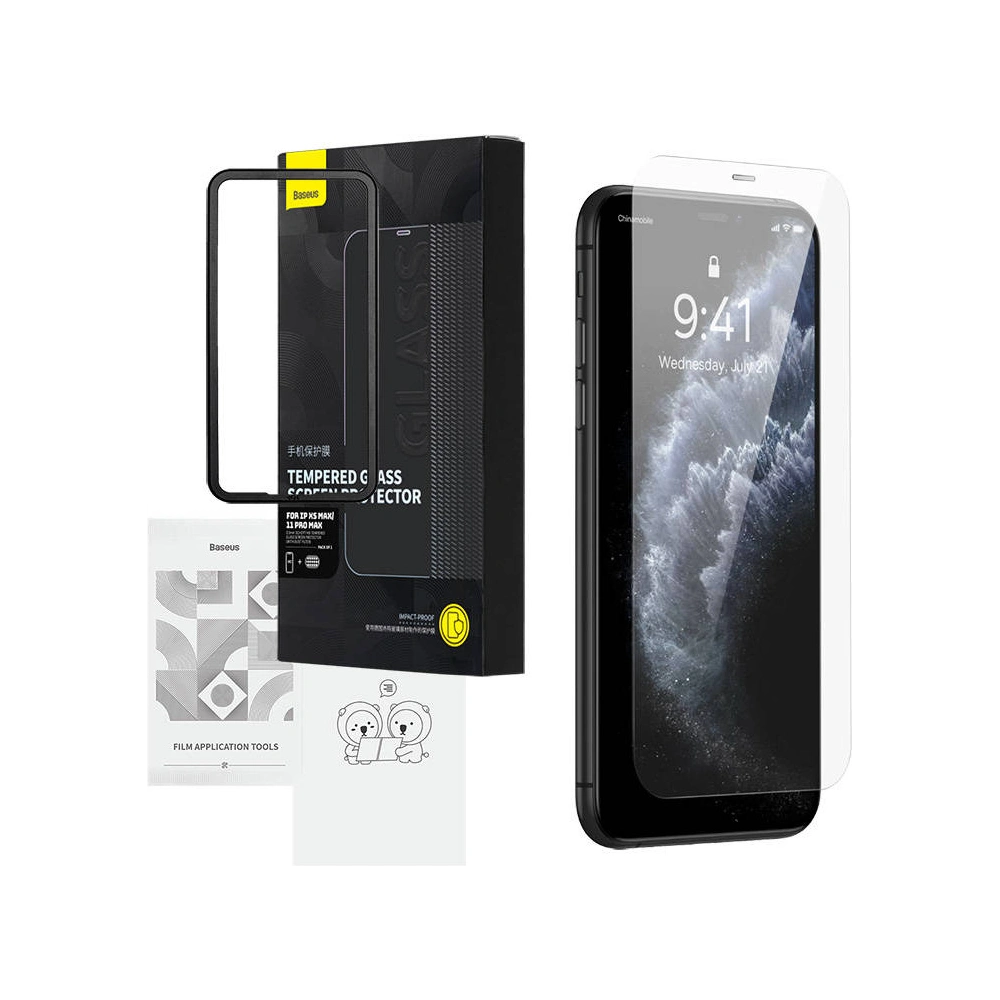Hurtownia GSM - Gehärtetes Glas Baseus Schott HD 0.3mm Apple iPhone XS Max/11 Pro Max - BSU4208 - {ean13} - Hurt