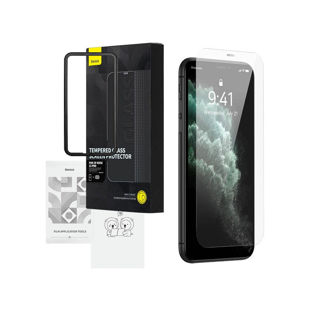 Hurtownia GSM - Tvrzené sklo Baseus Schott HD 0.3mm Apple IPhone 11 Pro/XS/X - BSU4209 - {ean13} - Hurt