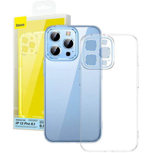 Hurtownia Baseus - 6932172621414 - BSU4212 - Etui Baseus Crystal Apple iPhone 13 Pro + szkło hartowane + zestaw czyszczący - B2B homescreen