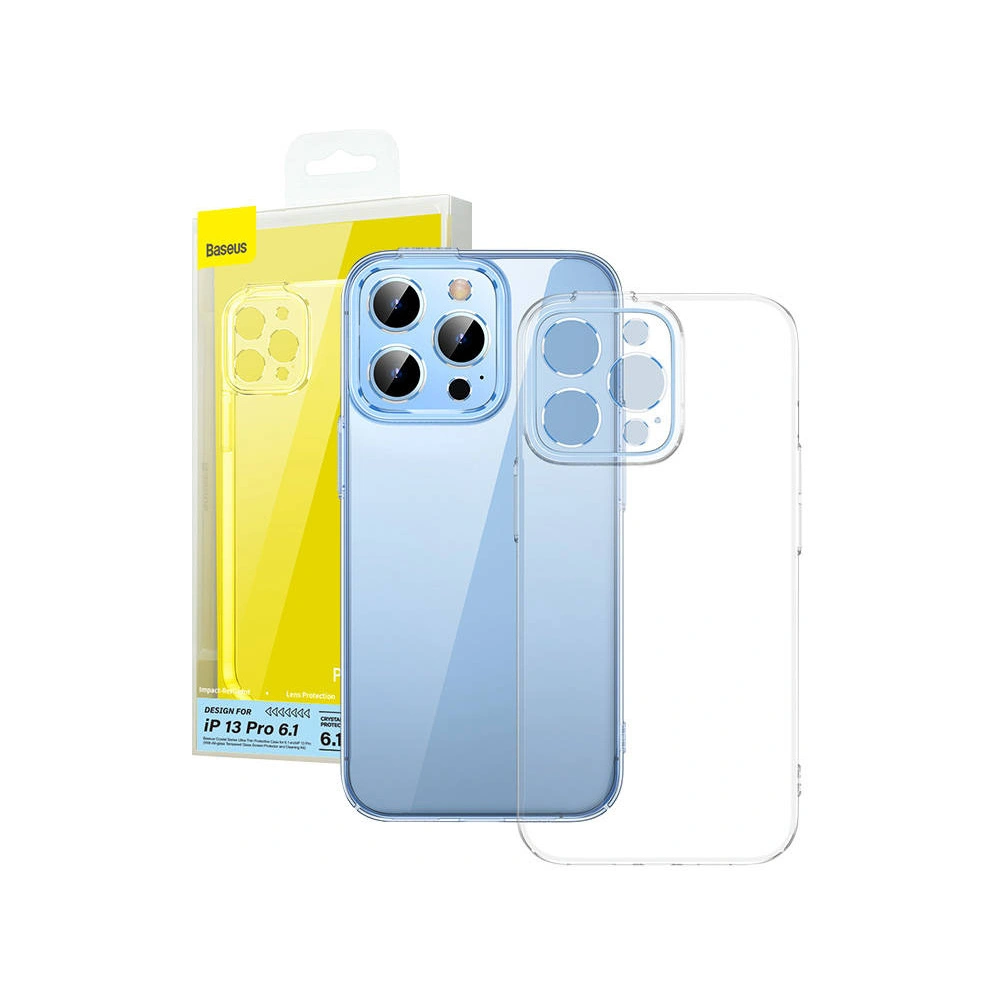Hurtownia GSM - Etui Baseus Crystal Apple iPhone 13 Pro + sticlă securizată + set de curățare - BSU4212 - {ean13} - Hurt