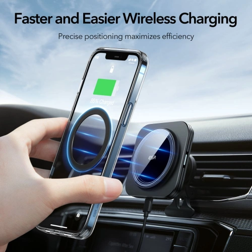 Pierścień MagSafe ESR Halolock MagSafe Universal Magnetic Ring Black [2 PACK]