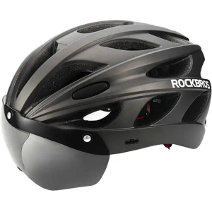 Hurtownia GSM - Verstellbarer Fahrradhelm + Brille Rockbros TT-16 (schwarz) - RBS93 - {ean13} - Hurt
