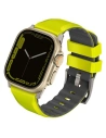 Pasek UNIQ Linus Apple Watch 4/5/6/7/SE/8/9/Ultra 44/45/49mm Airosoft Silicon verde limon/lime green