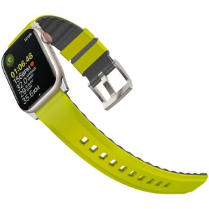 Hurtownia GSM - UNIQ Linus Apple Watch 4/5/6/7/SE/8/9/Ultra 44/45/49mm Airosoft szilikon citromsárga/lime zöld - UNIQ896 - {ean13} - Hurt