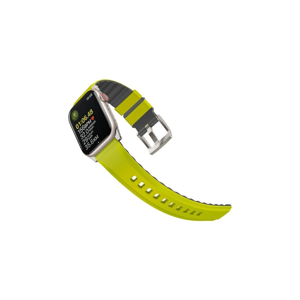 Hurtownia GSM - Pásek UNIQ Linus Apple Watch 4/5/6/7/SE/8/9/Ultra 44/45/49mm Airosoft silikon limetkový/lime green - UNIQ896 - {ean13} - Hurt
