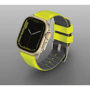 Hurtownia GSM - UNIQ Linus Apple Watch 4/5/6/7/SE/8/9/Ultra 44/45/49mm Airosoft szilikon citromsárga/lime zöld - UNIQ896 - {ean13} - Hurt