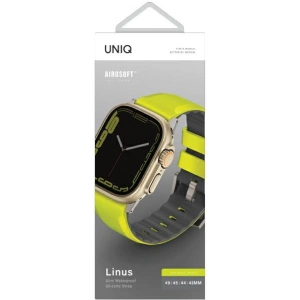 Hurtownia GSM - UNIQ Linus Apple Watch 4/5/6/7/SE/8/9/Ultra 44/45/49mm Airosoft szilikon citromsárga/lime zöld - UNIQ896 - {ean13} - Hurt