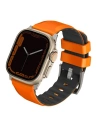 Pasek UNIQ Linus Apple Watch 4/5/6/7/SE/8/9/Ultra 44/45/49mm Airosoft Silicone portocalie/volt orange