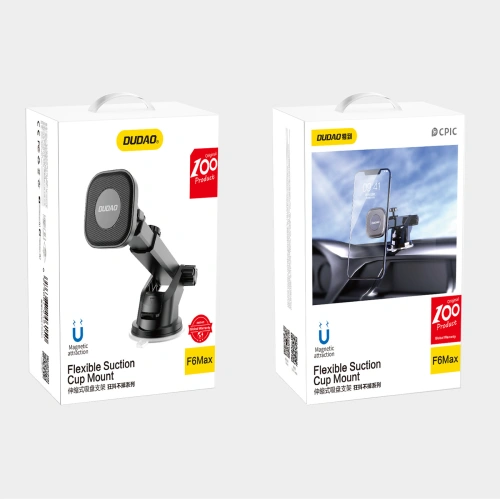 Uchwyt samochodowy magnetyczny Dudao  do telefonu z ramieniem teleskopowym czarny (F6Max)