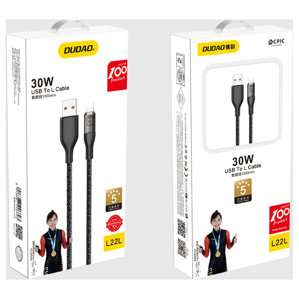 Hurtownia GSM - Kabel Dudao L22L USB-A/Lightning 30W 1m grau - DDA264 - {ean13} - Hurt
