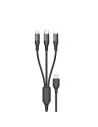 Hurtownia GSM - Kabel Dudao L22X 3w1 USB-A/USB-C - microUSB - Lightning 120W 1m stříbrný - DDA265 - {ean13} - Hurt