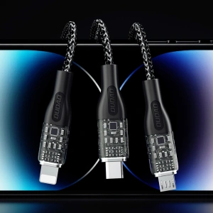 Hurtownia GSM - Kábel Dudao L22X 3w1 USB-A/USB-C - microUSB - Lightning 120W 1m ezüst - DDA265 - {ean13} - Hurt