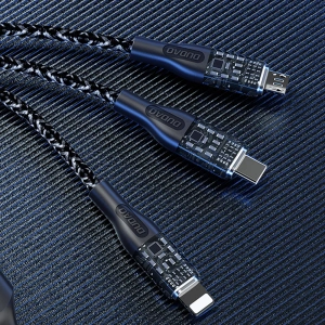 Hurtownia GSM - Kábel Dudao L22X 3w1 USB-A/USB-C - microUSB - Lightning 120W 1m ezüst - DDA265 - {ean13} - Hurt