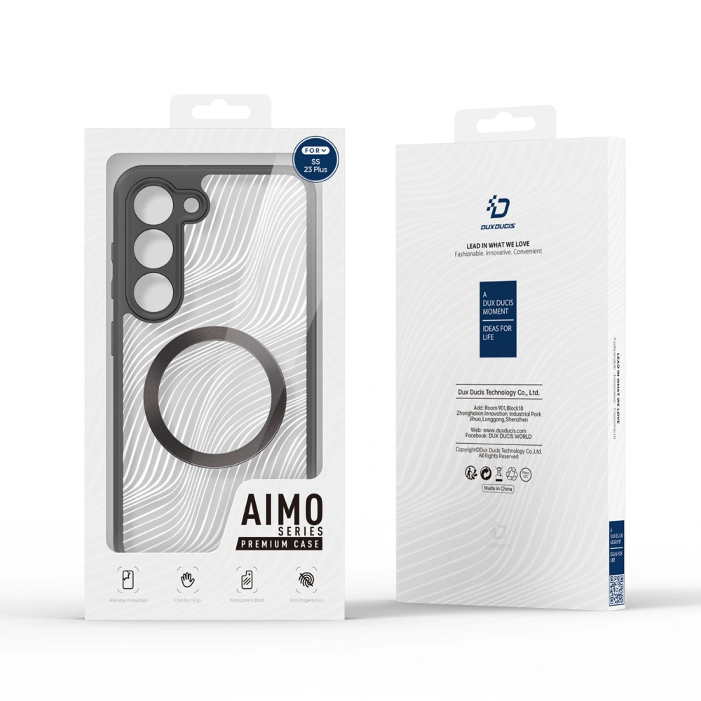 Hurtownia GSM - Etui Dux Ducis Aimo Mag MagSafe Samsung Galaxy S23+ Plus czarne - DDS1715 - {ean13} - Hurt
