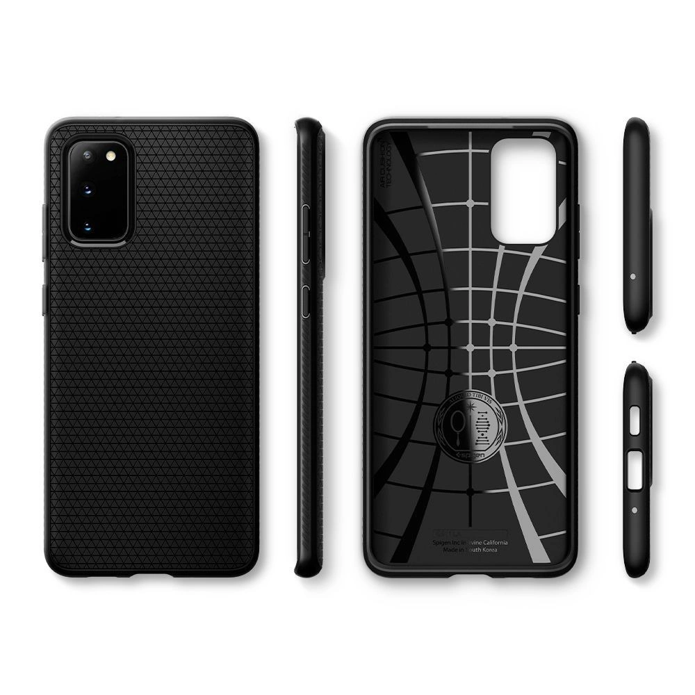 Hurtownia GSM - Case Spigen Liquid Air Samsung Galaxy S20+ Plus Matt Schwarz - SPN516BLK - {ean13} - Hurt