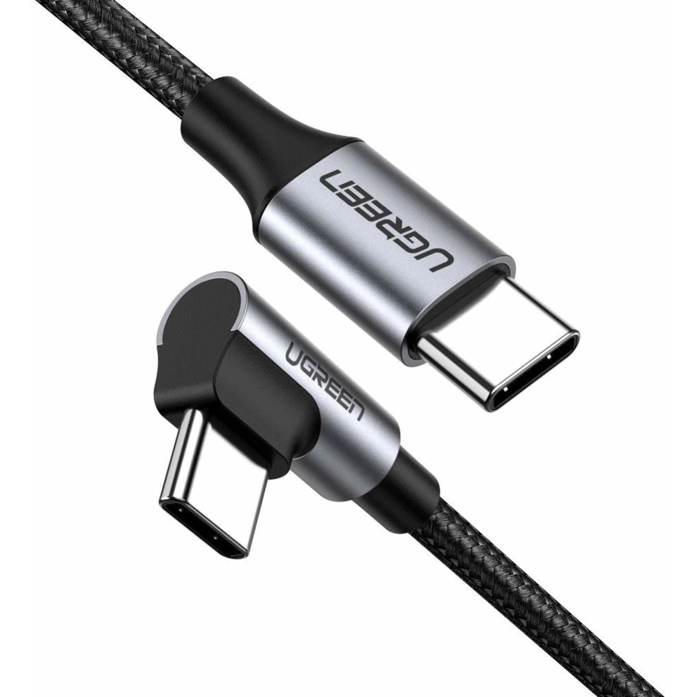 Hurtownia GSM - Kabel úhlový UGREEN USB-C/USB-C QC 3.0 PD 3A 60W 1m (černý) - UGR1624 - {ean13} - Hurt