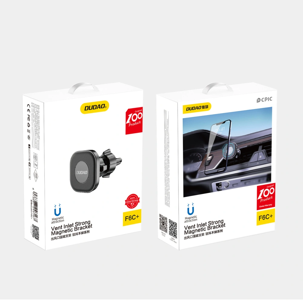 Hurtownia GSM - Magnetikus autós tartó Dudao F6C+ légkondicionáló ventilátor fekete - DDA269 - {ean13} - Hurt